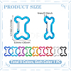 9Pcs 9 Colors Aluminum Rock Climbing Carabiners FIND-UN0010-08-3