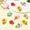25Pcs 5 Styles Opaque Resin Cabochons RESI-FS0001-97-8