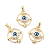 Opaque Resin Pendants KK-G419-09G-05-1