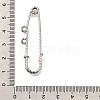 304 Stainless Steel Safety Pins Brooch Findings STAS-K252-11A-P-3