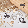6Sets 3 Colors Zinc Alloy Side Release Buckles FIND-BC0002-43-5