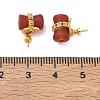 Natural Red Agate Cup Peg Bails GG-D002-07G-3