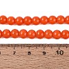 Opaque Solid Color Glass Beads Strands X-GLAA-T032-P6mm-18-2