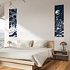 Moon & Sun Pattern Polyester Decorative Wall Tapestrys AJEW-WH0399-020-5