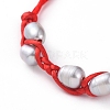 Braided Bead Bracelets BJEW-JB04827-02-3