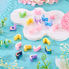 20Pcs UV Plating Opaque Acrylic European Beads OACR-TADJ0001-16J-4