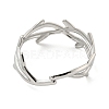 Non-Tarnish 304 Stainless Steel Open Cuff Rings RJEW-K245-92P-3