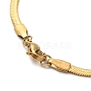Ion Plating(IP) 304 Stainless Steel Herringbone Chain Necklace for Men Women NJEW-E076-04B-G-3