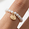 Plastic Imitation Pearl & Alloy Finger Rings FS-WG241E1-03-1