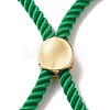 Half Finished Twisted Milan Rope Slider Bracelets FIND-G032-01G-08-3