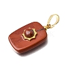 Natural Red Jasper Pendants G-T151-02I-2