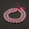 Natural Rose Quartz Beads Strands G-E375-8mm-01-3