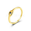 Evil Eye 925 Sterling Silver Micro Pave Cubic Zirconia Finger Rings for Women FS-WG42376-07-4