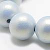 Opaque Acrylic Spray Painted Highlight Beads X-ACRP-Q024-8mm-G02-2