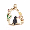 Alloy Enamel Pendants X-ENAM-M055-16G-01-1