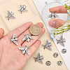 CHGCRAFT 12Pcs Alloy Bees Lapel Pin JEWB-CA0001-36AS-3