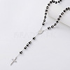Vintage 304 Stainless Steel Rosary Bead Necklaces SM6488-4-1