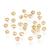 Brass Crimp Beads KK-O102-07G-1