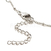 Natural Dyed White Jade & Malaysia Jade Anklets for Women AJEW-AN00476-05-5