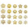 100Pcs 10 Styles Brass Bead Caps KK-CJ0002-08-8