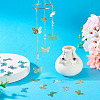 100Pcs 4 Colors Iron Pendants IFIN-TA0001-70-7