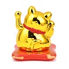 ABS Plastic Solar Powered Maneki-neko Figurines LS-DJEW-B017-01A-03-3