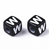 Opaque Acrylic Beads X-SACR-N002-01W-3