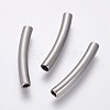 304 Stainless Steel Curved  Tube Beads STAS-F230-20P-1