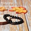Natural Golden Sheen Obsidian Beads Strands G-OC0001-06-4