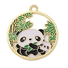 Alloy Enamel Pendant PALLOY-Q452-02G-1