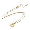 Ion Plating(IP) Initial Letter 304 Stainless Steel Pendant Necklaces NJEW-M199-01G-D-3