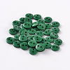 2-Hole Flat Round Resin Sewing Buttons for Costume Design BUTT-E119-28L-14-1