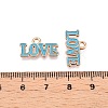 Valentine's Day Theme Alloy Enamel Pendants ENAM-T020-50D-07-3