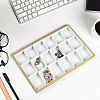 1Pc 18 Grids Imitation Leather Jewelry Trays CON-CL0001-02A-4