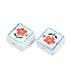 Printed Handmade Porcelain Beads PORC-G016-04B-3