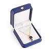 PU Leather Necklace Pendant Gift Boxes X-LBOX-L005-F03-3