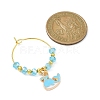 Whale Alloy Enamel Wine Glass Charms Sets AJEW-JO00232-3