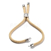 Twisted Nylon Cord Silder Bracelets LS-DIY-B066-03P-20-3