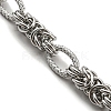 304 Stainless Steel Byzantine Chain Necklaces NJEW-P285-03P-2