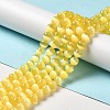Natural Selenite Beads Strands G-P493-01F-2