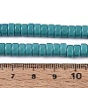 Opaque Solid Color Glass Beads Strands GLAA-N026-3x6mm-16-4