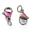 Ion Plating(IP) 304 Stainless Steel Lobster Claw Clasps STAS-G240-01D-C-3