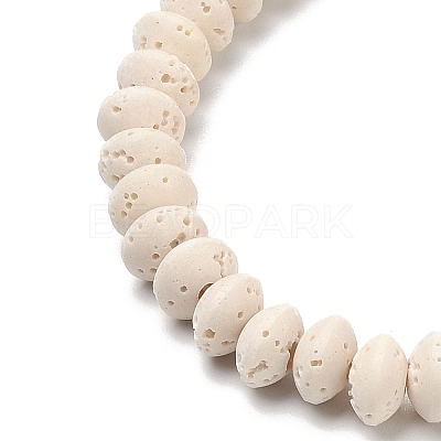 Synthetic Lava Rock Beads Strands G-B087-02A-11-1