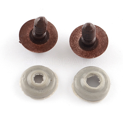 Craft Plastic Doll Eyes Stuffed Toy Eyes X-DIY-R039-18mm-1