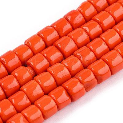 Opaque Solid Glass Bead Strands X-GLAA-N047-09-F02-1