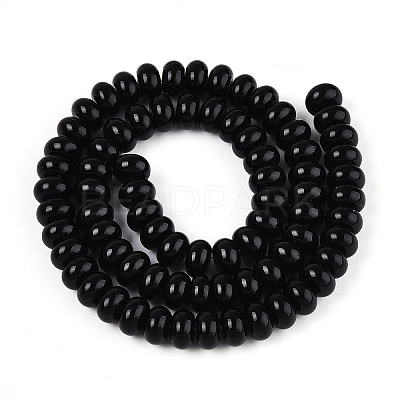 Opaque Spray Painted Glass Beads LS-GLAA-ZX008-8mm-18F-1