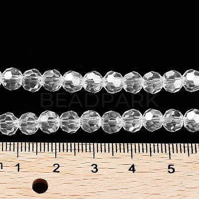 Electroplate Transparent Glass Beads Strands LS-EGLA-A035-T6mm-A19-1