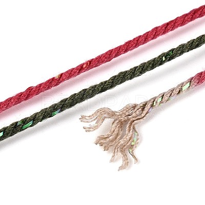 30M Segment Dyed Macrame Cotton Cord OCOR-T018-01D-1