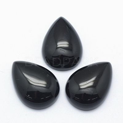 Natural Obsidian Cabochons X-G-E491-B-07-1