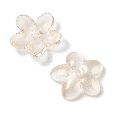 Transparent Spray Paint Glass Beads GLAA-Z011-07D-1